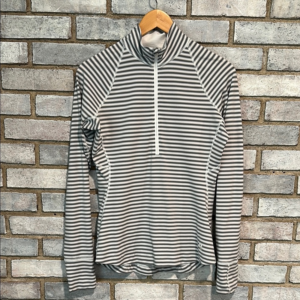Mountain Hardwear Gray Striped Women's Top